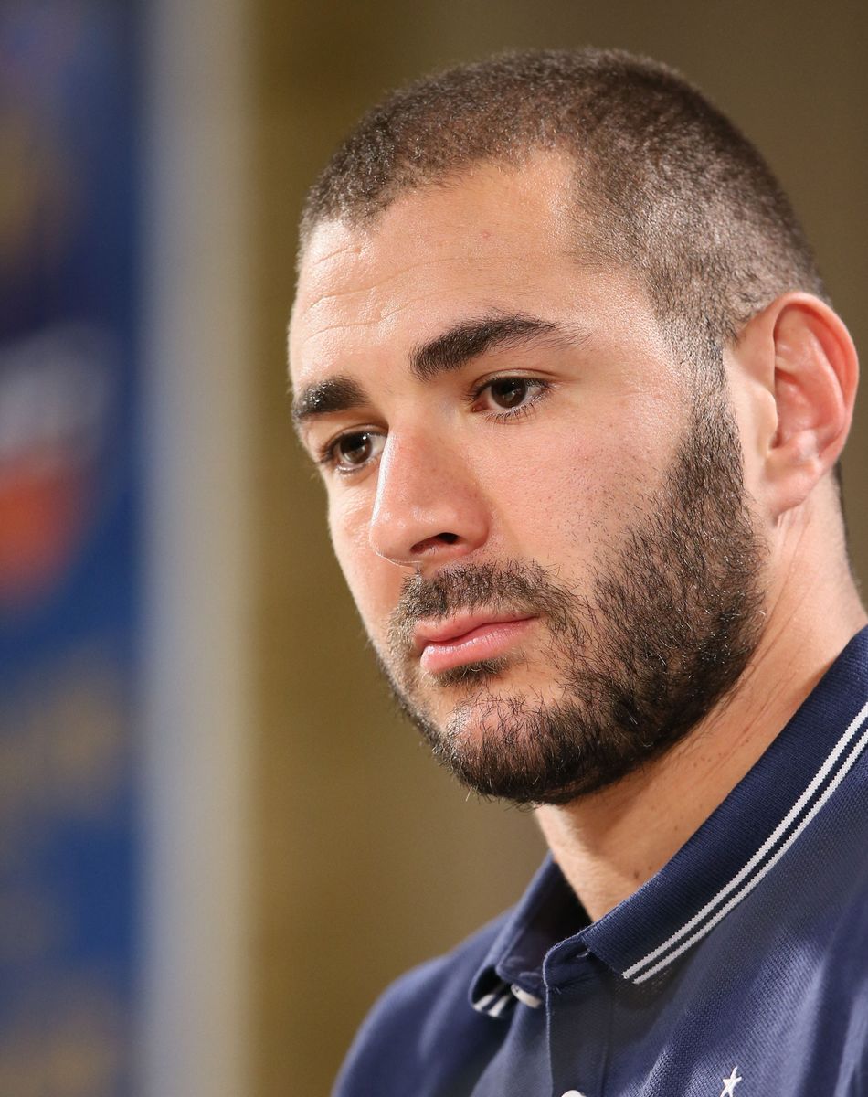 Karim Benzema - Conférence de presse des joueurs de l'équipe de France à Ribeirao Preto au Brésil le 16 juin 2014.