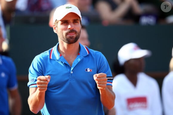 Arnaud Clément - La France a remporté la demi-finale de la Coupe Davis face à la République tchèque à Roland Garros à Paris, le 13 septembre 2014.