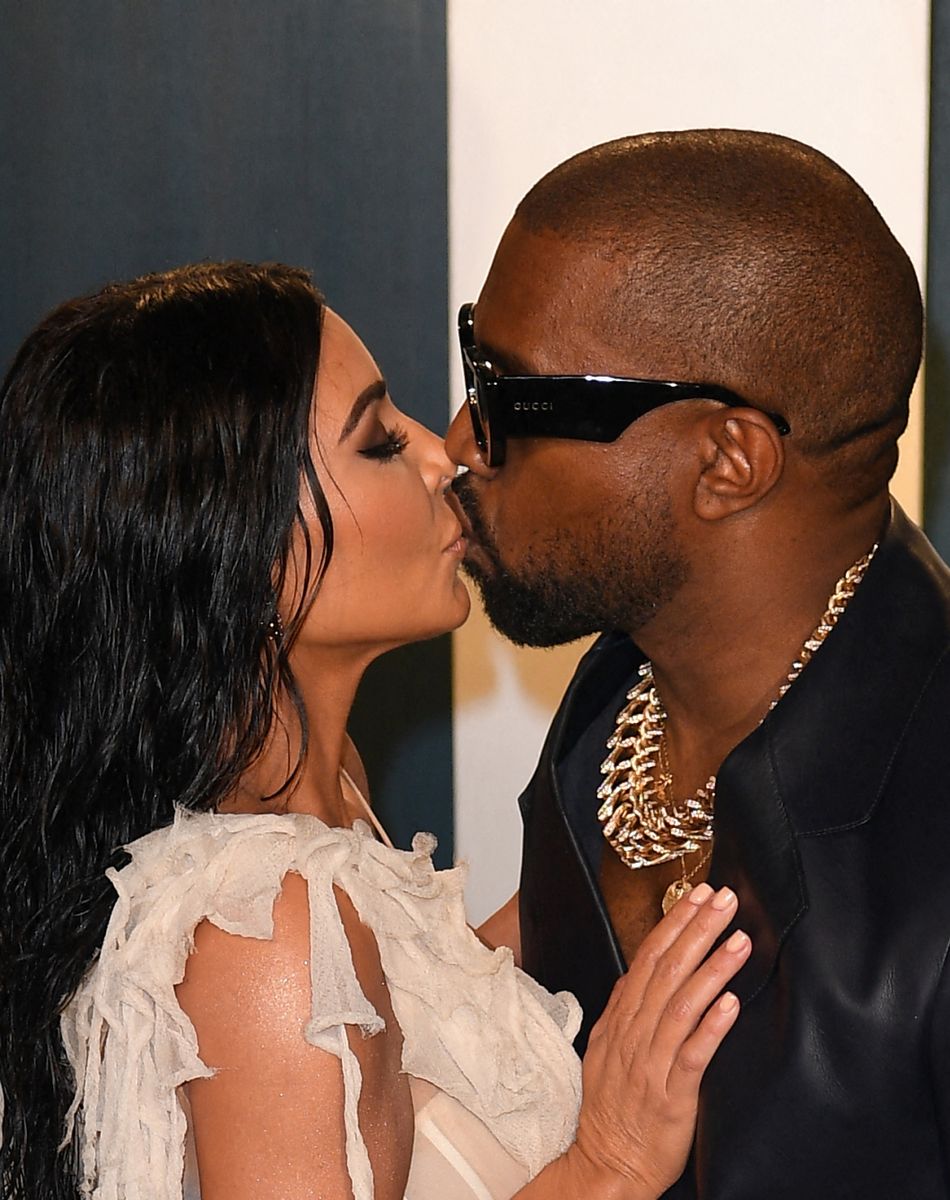 Kim Kardashian et Kanye West lors de la 92e cérémonie des Oscars, le 9 février 2020 au Dolby Theatre de Los Angeles.