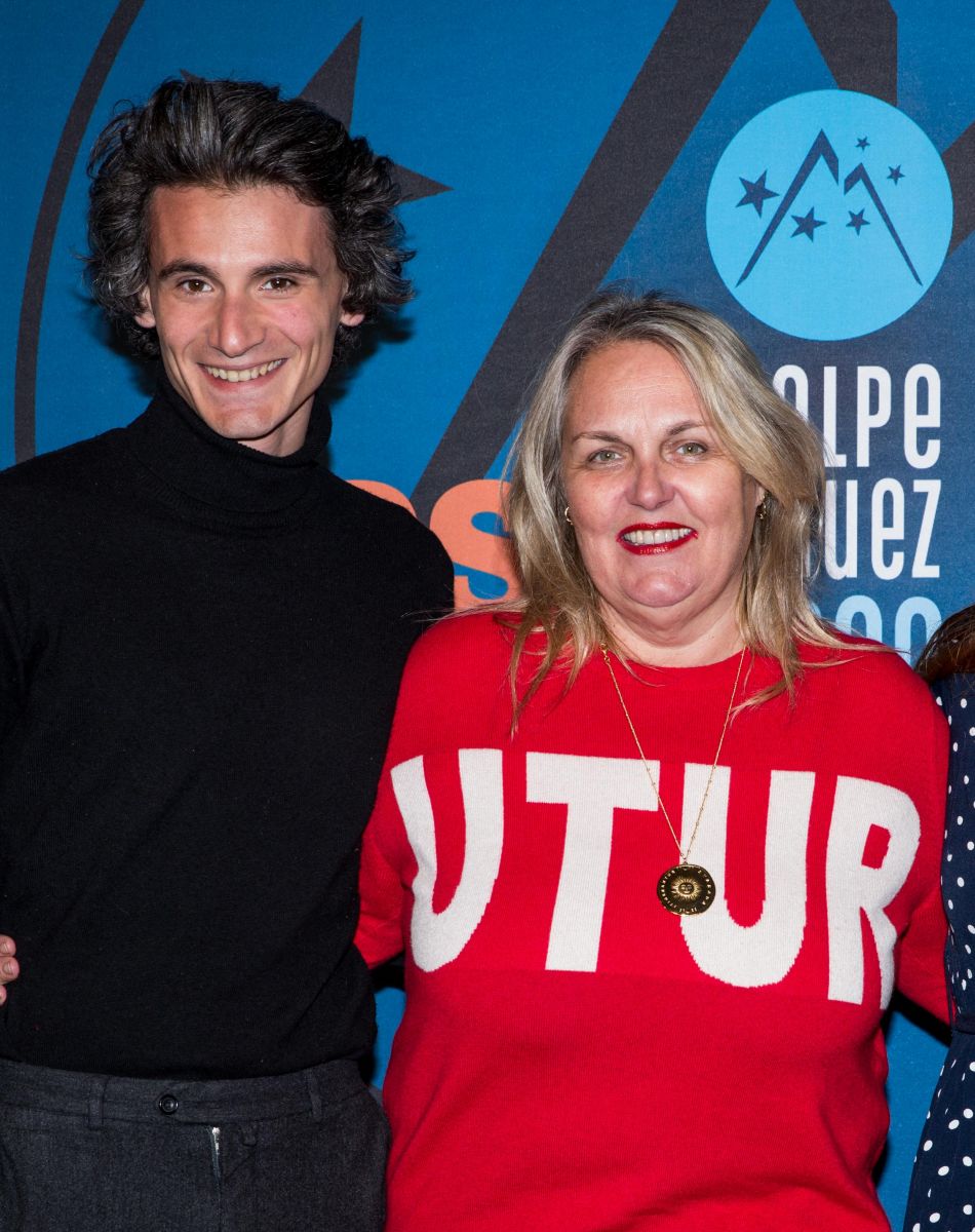 Valérie Damidot avec ses enfants Norman et Roxanne Damidot - 23e Festival international du film de comédie de l'Alpe d'Huez, le 18 janvier 2020. © Cyril Moreau/Bestimage