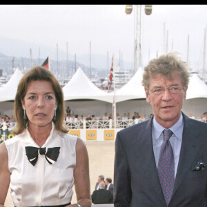 Caroline de Monaco et le prince Ernst August de Hanovre au Jumping International de Monaco en 2009.