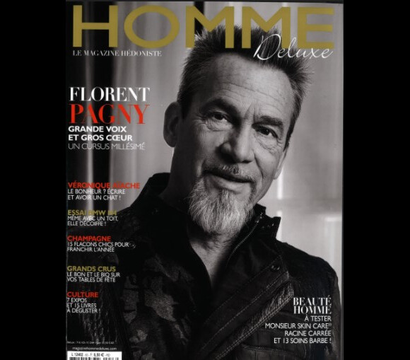 Retrouvez l'interview intégrale de Florent Pagny dans le magazine "Homme Deluxe" n° 63 du 23 novembre 2021.