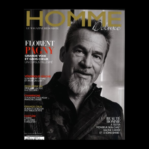 Retrouvez l'interview intégrale de Florent Pagny dans le magazine "Homme Deluxe" n° 63 du 23 novembre 2021.