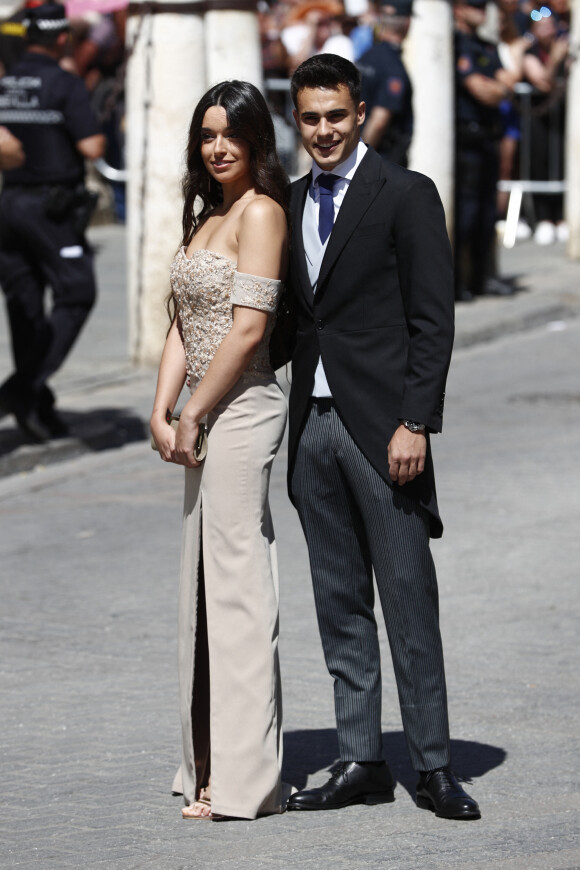 Sergio Reguilon assistent au mariage de Sergio Ramos et Pilar Rubio à Séville, le 15 juin 2019.