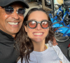 Yannick Noah et sa fille Jenaye à New York. Le 31 octobre 2021.