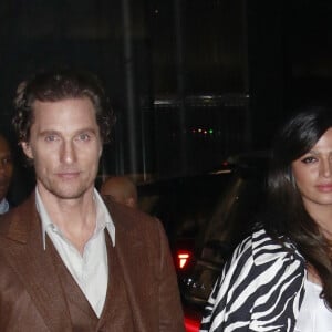 Matthew McConaughey et sa femme Camila Alves à la première de "Serenity" à New York, le 23 janvier 2019.