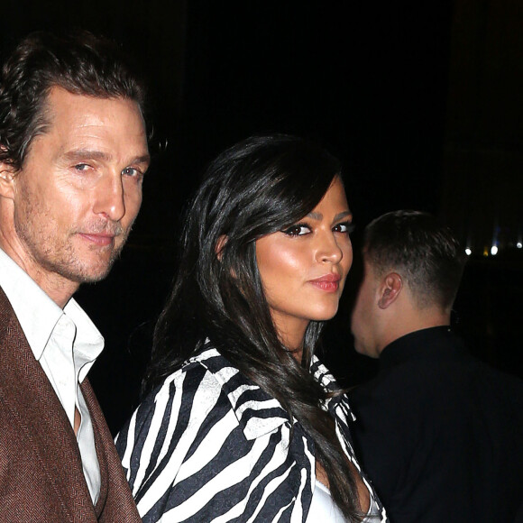 Matthew McConaughey et sa femme Camila Alves à la première de "Serenity" à New York, le 23 janvier 2019.