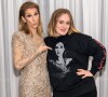 Céline Dion reçoit Adele dans sa loge à Las Vegas. Facebook, 2017