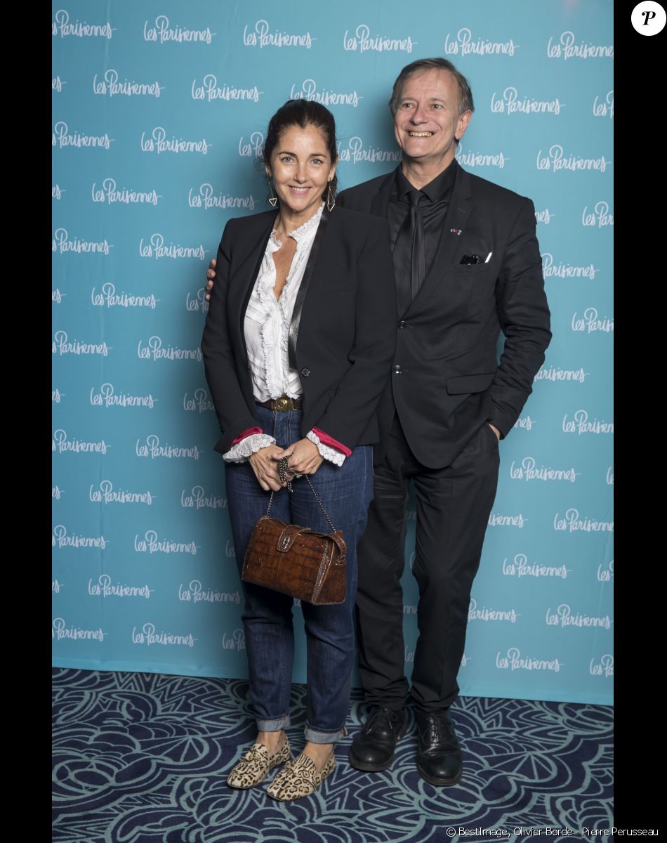 Exclusif - Cristina Reali et Francis Huster - Photocall de la première du spectacle "Les Parisiennes" aux Folies Bergères à Paris le 24 mai 2018. © Olivier Borde - Pierre Perusseau/Bestimage