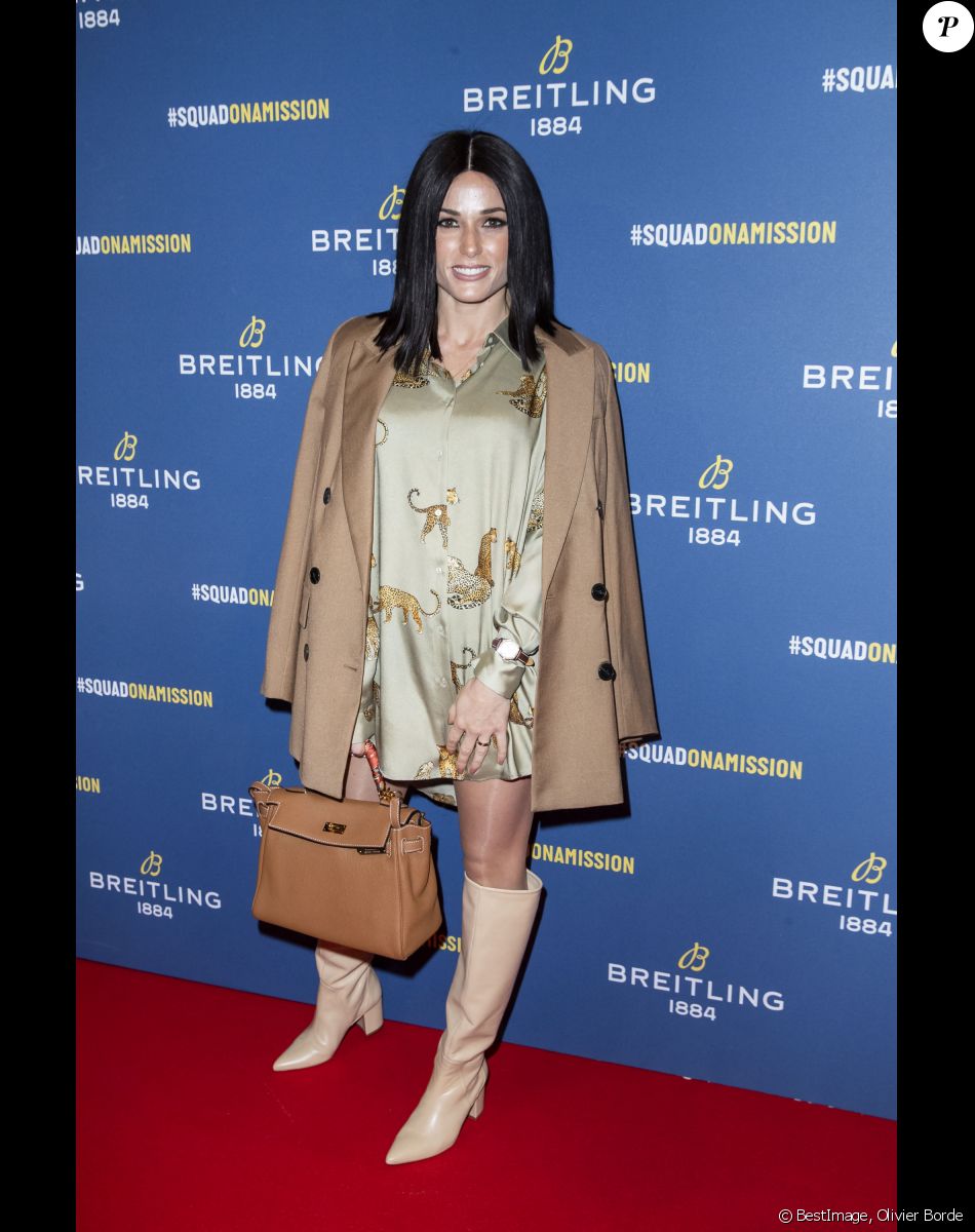 Capucine Anav lors de la soirée de réouverture de la boutique "Breitling", située rue de la Paix. Paris, le 3 octobre 2019. © Olivier Borde/Bestimage