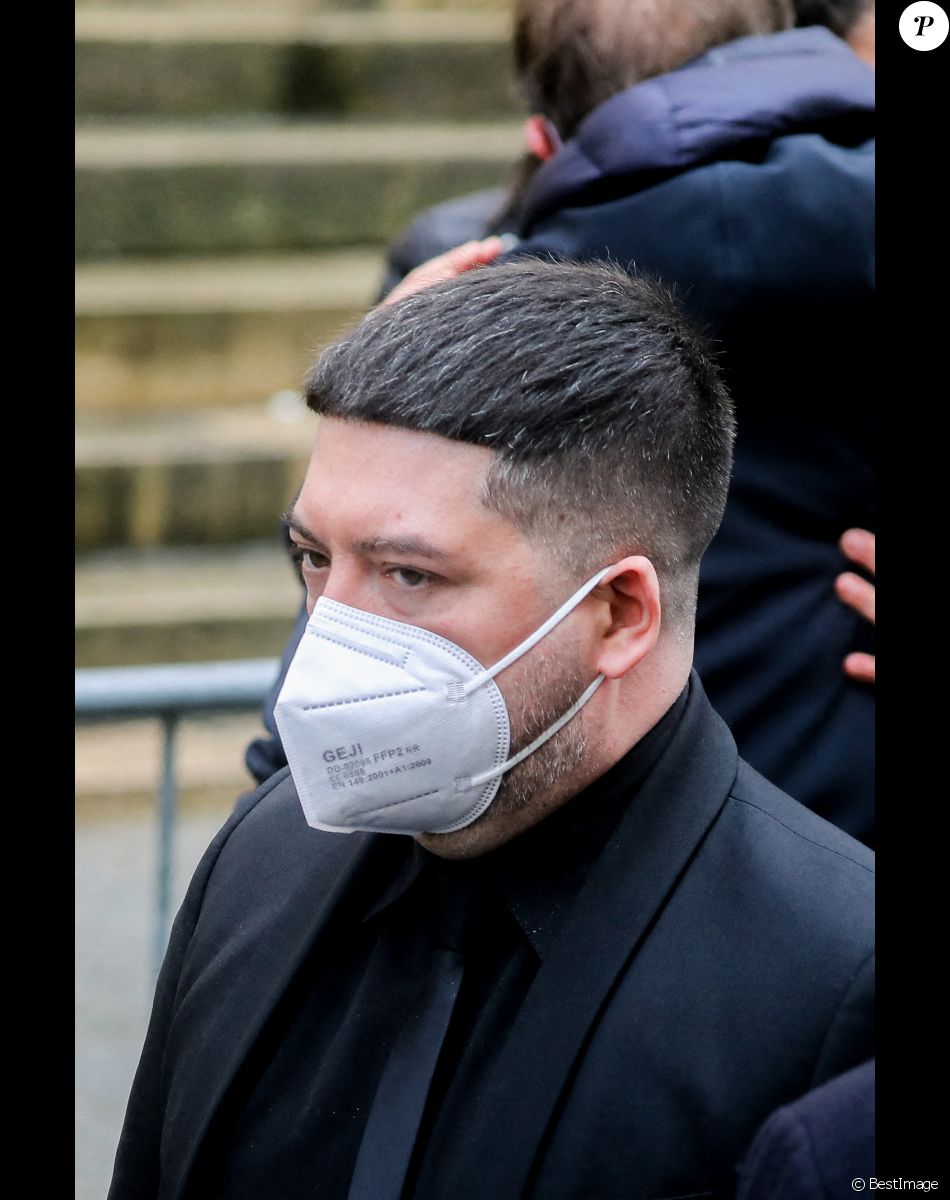 Chris Marques - Arrivées aux Obsèques du danseur étoile Patrick Dupond en l'église Saint-Roch à Paris, France, le 11 mars 2021.