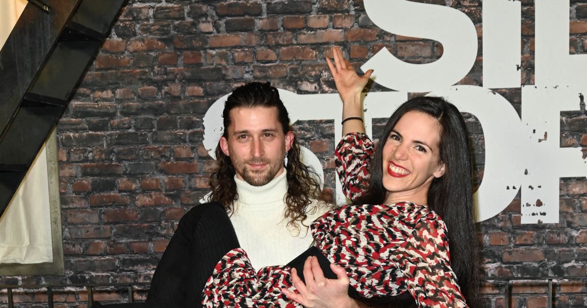 Charlotte Hervieux et son compagnon Christopher Lopez à l'avant