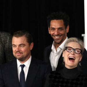 Tyler Perry, Jennifer Lawrence (enceinte), Leonardo DiCaprio, Meryl Streep et Jonah Hill à la première du film "Don't Look Up" à New York, le 5 décembre 2021.