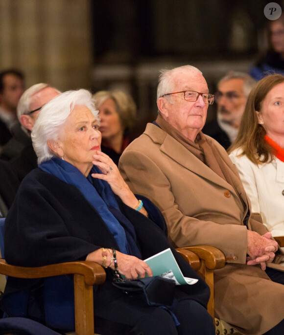 Le roi Albert II de Belgique et la reine Paola de Belgique assistent à un concert de gala de la Fondation Reine Paola, à la Cathédrale Notre-Dame d'Anvers le 30 novembre 2018