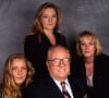 Jean-Marie Le Pen et ses filles Marie-Caroline, Yann et Marine - photo d'archive