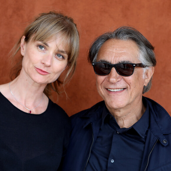 Richard Berry et sa femme Pascale Louange au village lors des internationaux de tennis de Roland Garros  © Jacovides-Moreau/Bestimage 