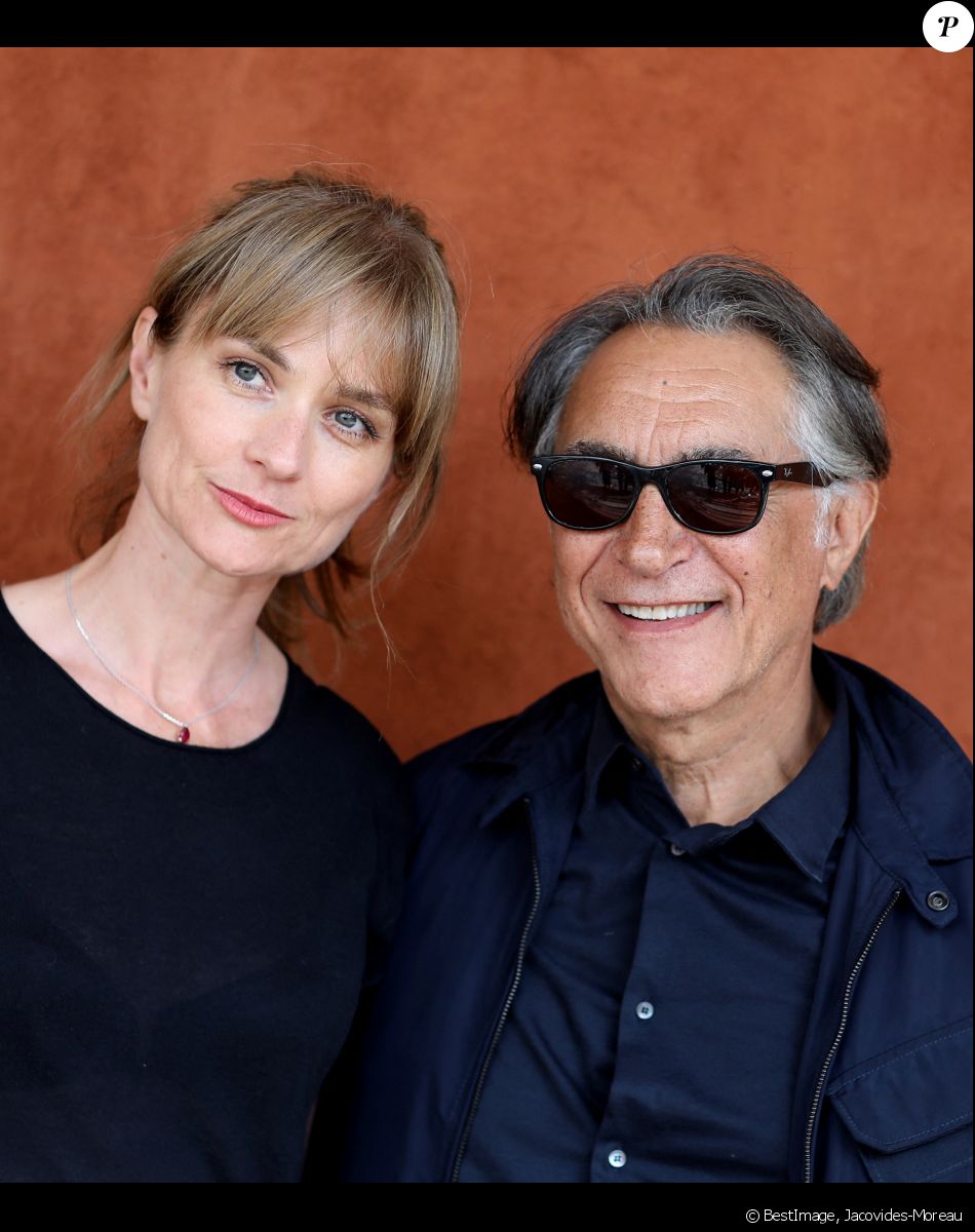 Richard Berry et sa femme Pascale Louange au village lors des internationaux de tennis de Roland Garros © Jacovides-Moreau/Bestimage