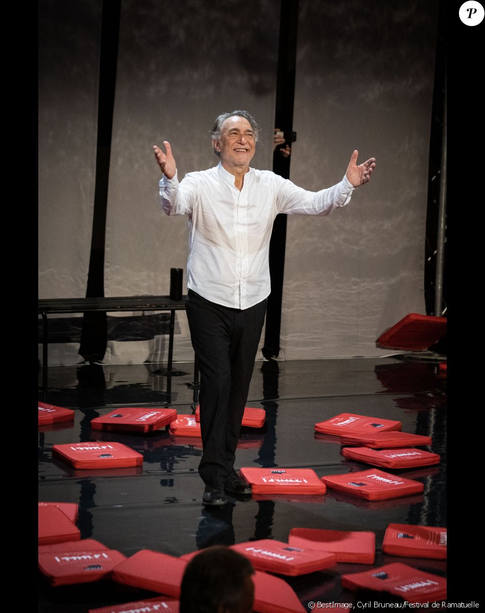 Exclusif - Richard Berry lors de la représentation de la pièce Plaidoiries "Je vous demande l'impossible" lors du Festival de Ramatuelle, France, le 10 août 2019. © Cyril Bruneau/Festival de Ramatuelle/Bestimage