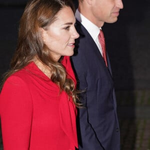 Le prince William, duc de Cambridge, et Catherine (Kate) Middleton, duchesse de Cambridge, assistent au service de chant communautaire Together At Christmas à l'abbaye de Westminster, à Londres, Royaume Uni, le 8 décembre 2021. 