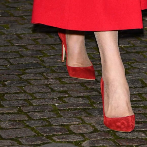 Le prince William, duc de Cambridge, et Catherine (Kate) Middleton, duchesse de Cambridge, assistent au service de chant communautaire Together At Christmas à l'abbaye de Westminster, à Londres, Royaume Uni, le 8 décembre 2021. 