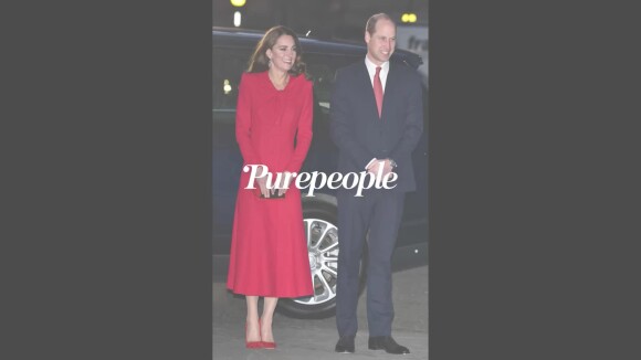 Kate Middleton festive en rouge : ambiance de Noël sur le lieu de son mariage avec William
