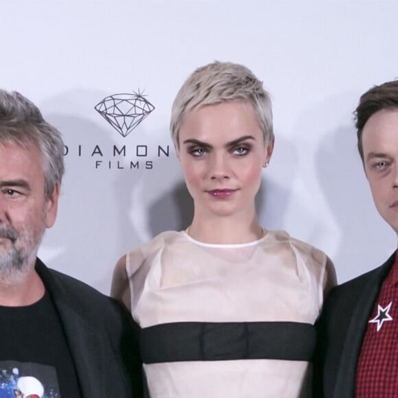 Luc Besson, Cara Delevingne, Dane DeHaan - Photocall du film 'Valerian And The City Of A Thousand Planets' à l'hôtel St. Regis au Mexique, le 2 août 2017