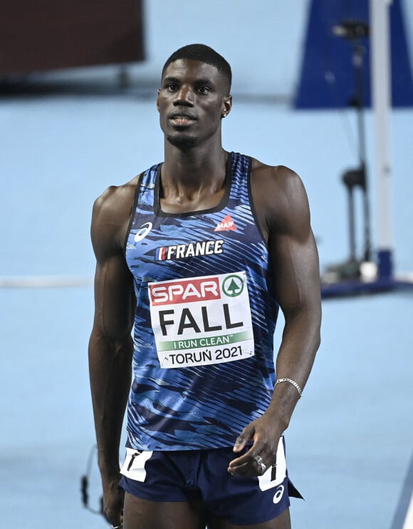 Mouhamadou Fall (FRA) lors du championnats d'Europe d'athlétisme en salle de Torun, Pologne. © Photo News/Panoramic/Bestimage