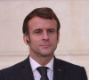Le président de la République française, Emmanuel Macron et le nouveau Chancelier de la République fédérale d'Allemagne lors d'une conférence de presse au palais de l'Elysée à Paris, France, le 10 décembre 2021