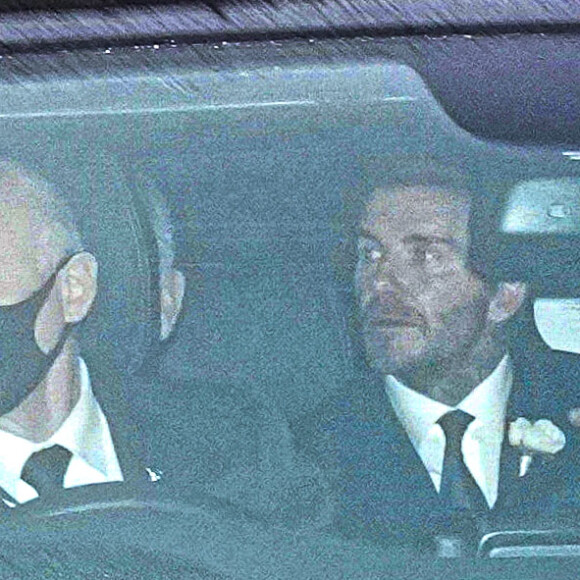 David Beckham a assisté au mariage de son père Ted et de sa belle-mère Hilary Meredith au Middle Temple London. Londres, le 11 décembre 2021.