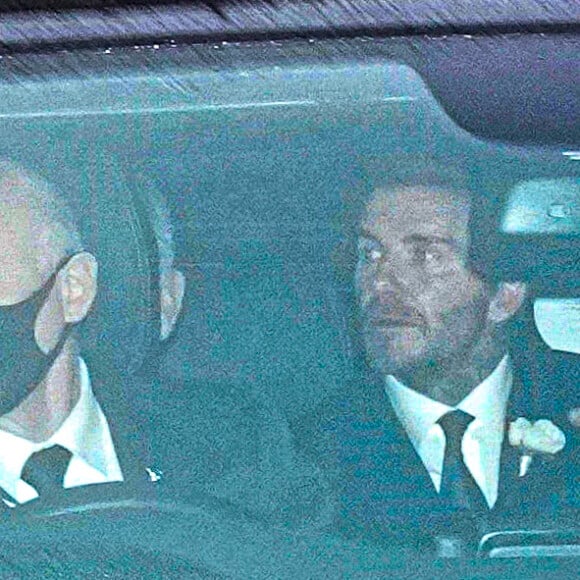 David Beckham a assisté au mariage de son père Ted et de sa belle-mère Hilary Meredith au Middle Temple London. Londres, le 11 décembre 2021.