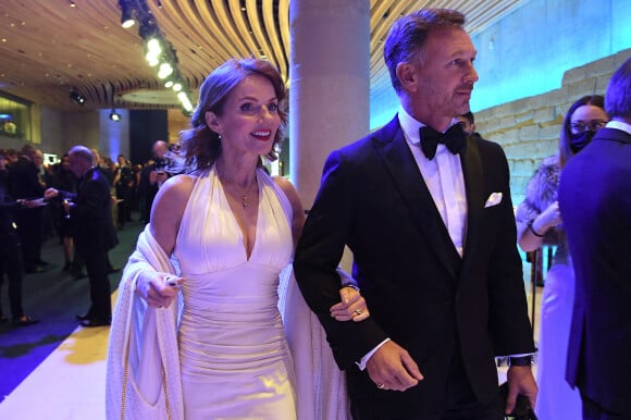 Christian Horner et sa femme Gerri Hallywell - Gala du Prix de la FIA (FIA Prize Giving 2021) au Carrousel du Louvre à Paris le 16 décembre 2021. © Giancarlo Gorassini/Bestimage