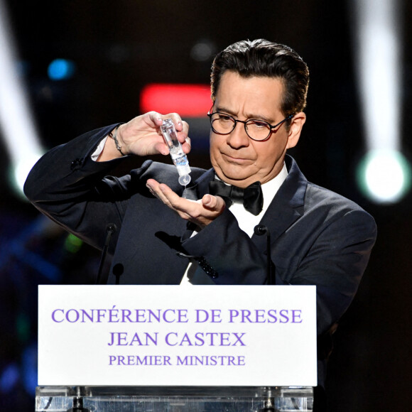 Exclusif - Laurent Gerra - Enregistrement de l'émission "Un soir à Monaco avec Laurent Gerra" sur la scène de la salle des Etoiles du Monte-Carlo Sporting à Monaco. © Bruno Bebert / Bestimage 