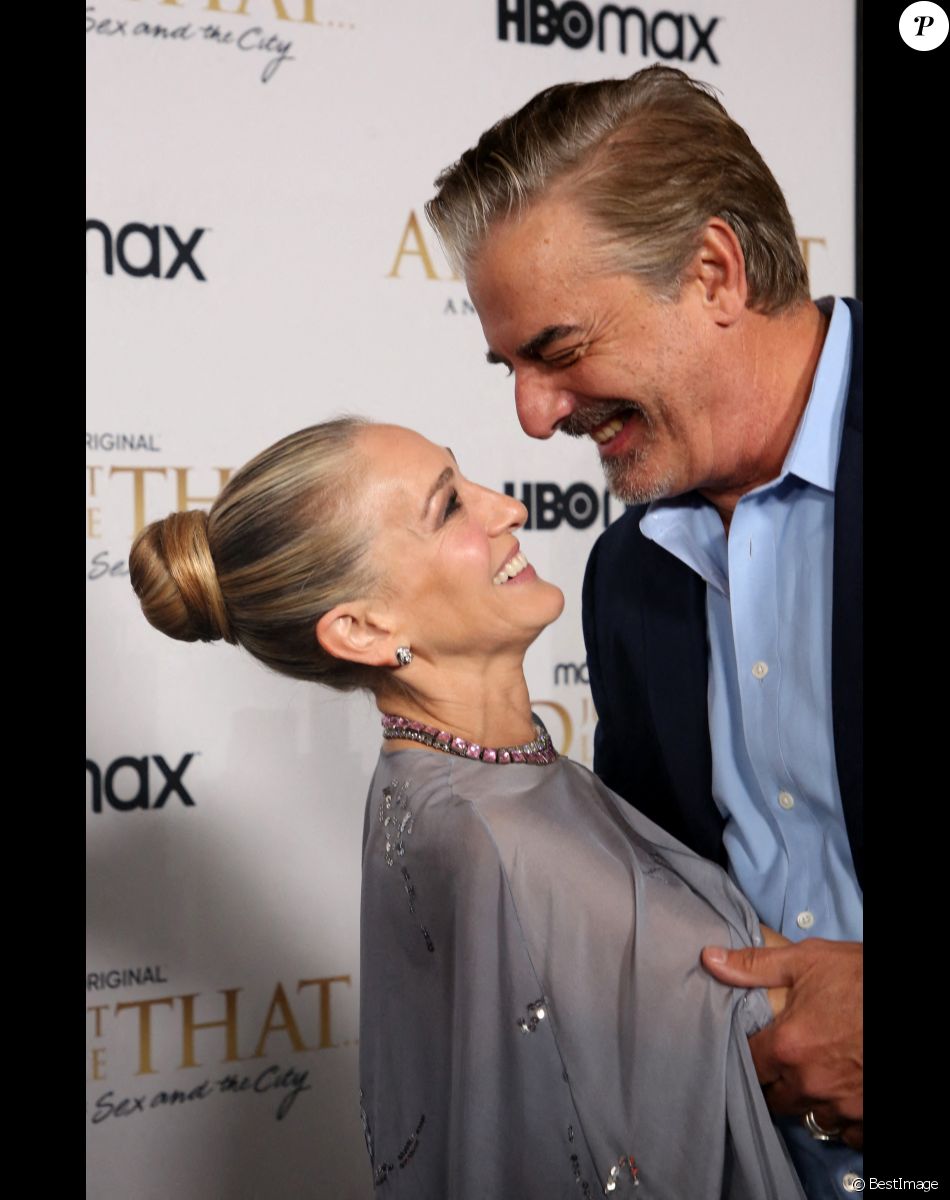 Chris Noth et Sarah Jessica Parker à l'avant-première de la série "And just like that" au Musée d'Art Moderne à New York. Le 8 décembre 2021. © Sonia Moskowitz Gordon / Zuma Press / Bestimage