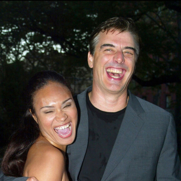 Chris Noth et sa femme Tara Wilson en juillet 2002.