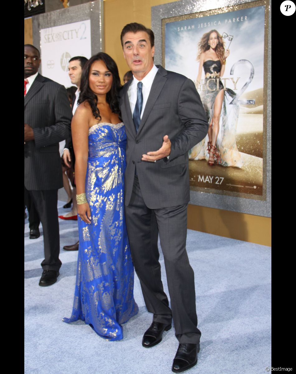 Chris Noth et sa femme Tara Wilson à l'avant-première du film "Sex And The City 2" à New York, en mai 2010.