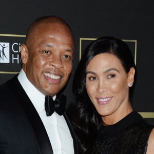 Dr. Dre et sa femme Nicole Young - Photocall de la soirée de gala "City of Hope" à Los Angeles, le 11 octobre 2018.