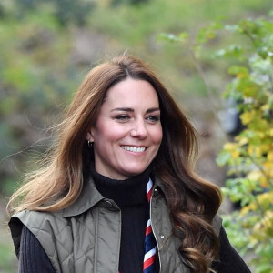 Catherine (Kate) Middleton, duchesse de Cambridge célèbre la campagne des scouts "Promise To The Planet" à Londres le 1er novembre 2021.