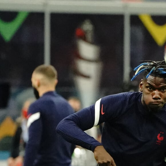 Paul Pogba (France) - Football: La France remporte la coupe de la Ligue des Nations en battant l'Espagne 2 buts à 1 à Milan le 10 octobre 2021. © Norbert Scanella/Panoramic/Bestimage