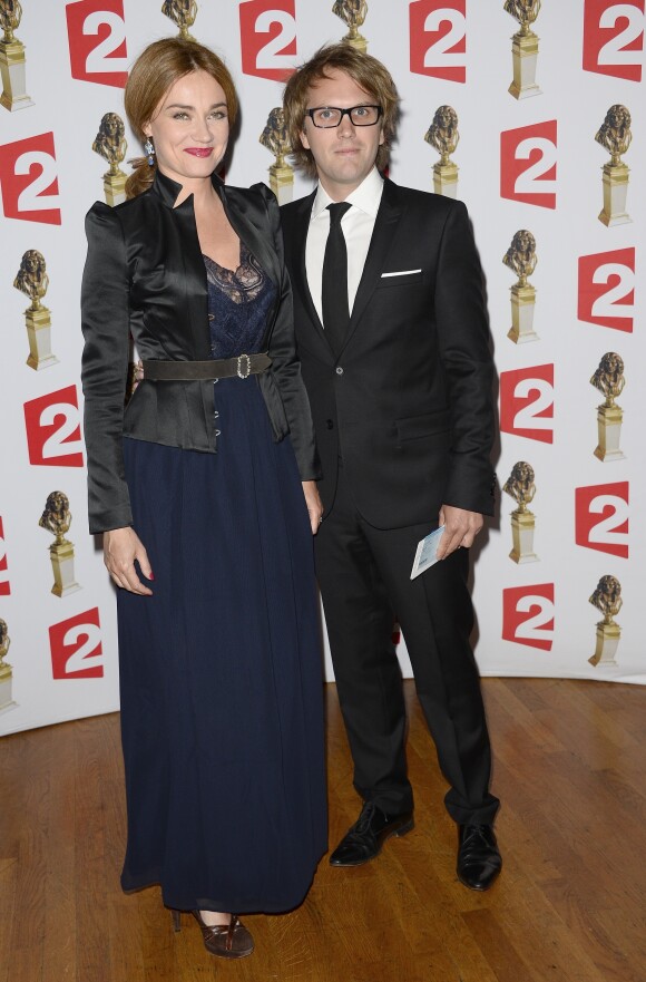 Marine Delterme et son mari Florian Zeller - La 26e nuit des Molières aux Folies Bergère à Paris, le 2 juin 2014.