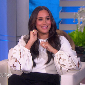 Meghan Markle sur le plateau de l'émission "The Ellen Show" à Los Angeles.