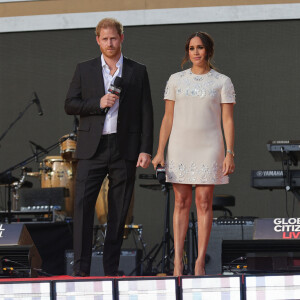 Prince Harry, Meghan Markle - A travers le monde, de nombreuses personnalités se sont mobilisées pour l'événement "Global Citizen Live". Le 26 septembre 2021.