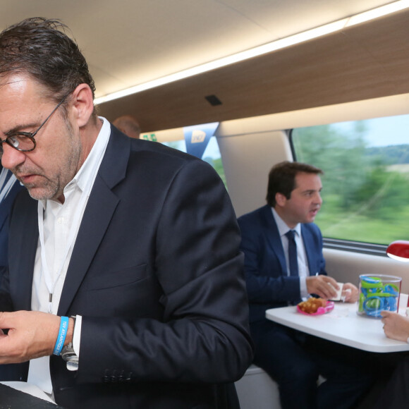 Exclusif - Michel Sarran - Inauguration de la nouvelle ligne LGV (Ligne Grande Vitesse) Paris-Bordeaux. Le TGV est parti de la gare Montparnasse à 8h41. Le 1er juillet 2017 © CVS / Bestimage