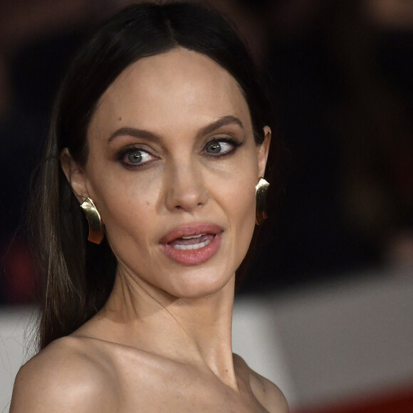 Angelina Jolie à la première du film "Eternals" lors de la 16ème édition du Festival du Film de Rome, le 24 octobre 2021. 