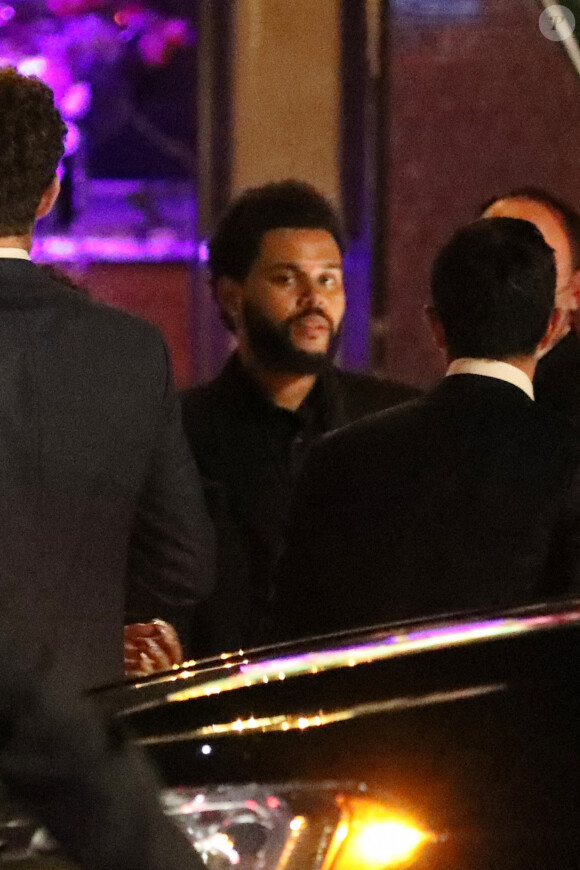 Exclusif - The Weeknd à la sortie d'une after party des Emmy Awards à l'hôtel San Vicente Bungalows à West Hollywood, Los Angeles, le 19 septembre 2021. 