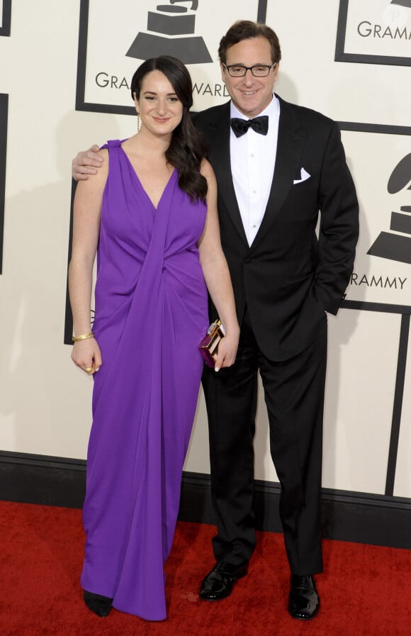 Bob Saget et sa femme Lara Saget - 56eme ceremonie des Grammy Awards a Los Angeles le 26 janvier 2014.