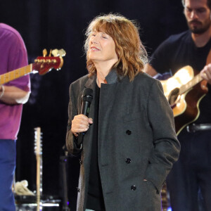 Exclusif - Jane Birkin sur scène lors du Festival des Festivals au parc de Saint-Cloud le 26 août 2020.