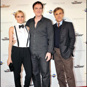 Diane Kruger, Quentin Tarantino et Christoph Waltz à la première de Inglourious Basterds au festival de Melbourne, en 2009