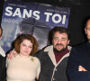 Exclusif - Bruno Solo, Sophie Guillemin et son mari Thierry Godard et Arié Elmaleh - Avant-première du film "Sans Toi" au cinéma l'Entrepôt à Paris le 11 janvier 2022. © Coadic Guirec/Bestimage 