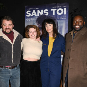 Exclusif - Thierry Godard et sa femme Sophie Guillemin, Mathilda May et son compagnon Sly Johnson - Avant-première du film "Sans Toi" au cinéma l'Entrepôt à Paris © Coadic Guirec/Bestimage 