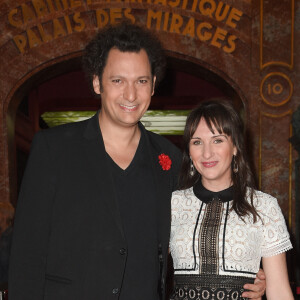 Eric Antoine et sa femme Calista - inauguration de la statue de cire de "Eric Antoine" au musée Grévin à Paris le 10 octobre 2018. © Coadic Guirec/Bestimage